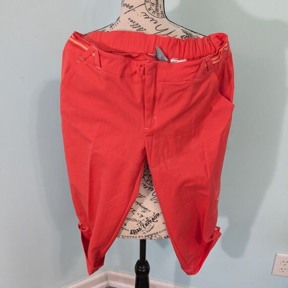 NIKE Womens Capri Crops Coral Athletic Convertible Golf Crop Size Medium 8-10 - Picture 5 of 6